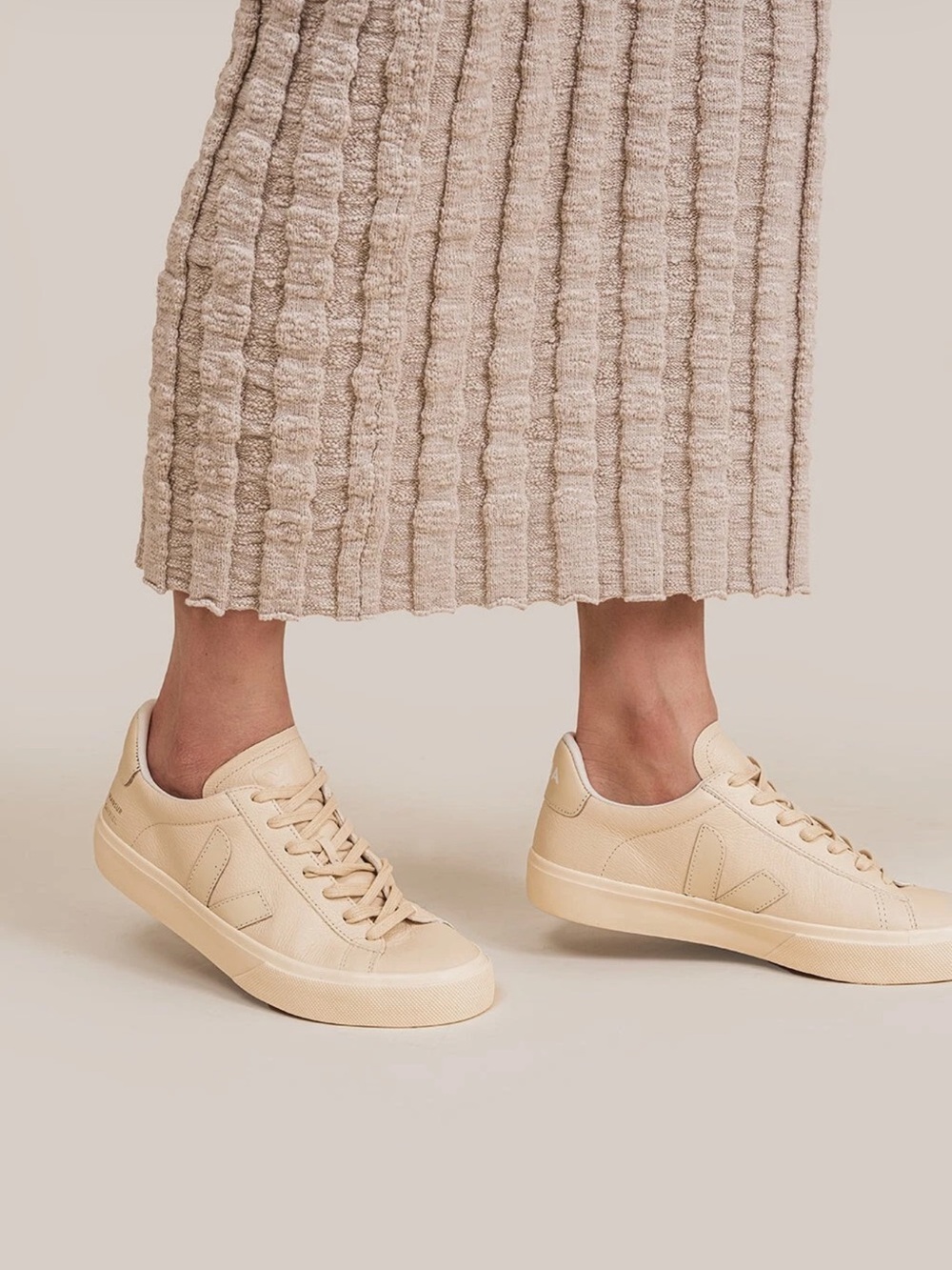 Veja X Mansur Gavriel Collab Campo Sneaker Size 8 39 Off White Cream